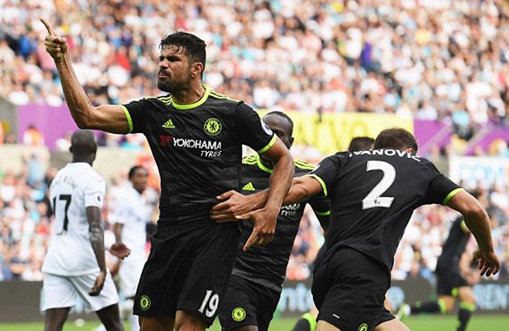 Spoti_101's tweet photo. FT: Swansea 2-2 Chelsea- Diego Costa late strike salvage a point for the Blues after an earlier scare. #SWACHE https://t.co/w71ORG7xm6