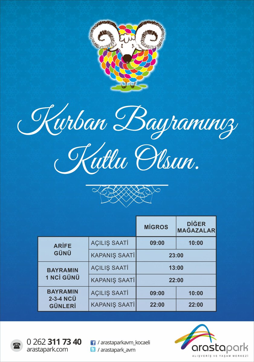 Bayramda da açığız. Açık olduğumuz saatler...
#arastapark #arastaparkavm #juicesculture #kocaeli #izmit #yahyakaptan