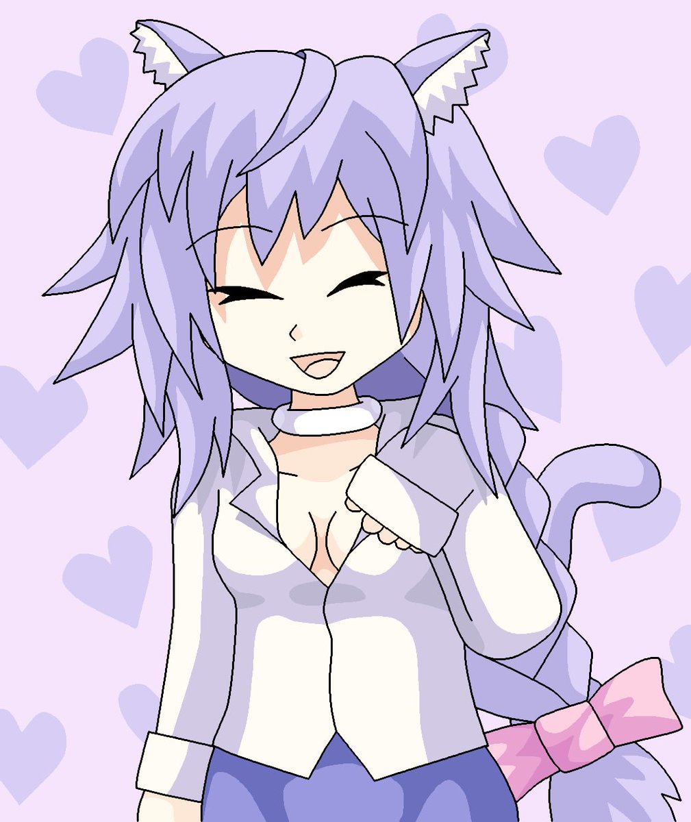 Neko Plutia with white shirt
