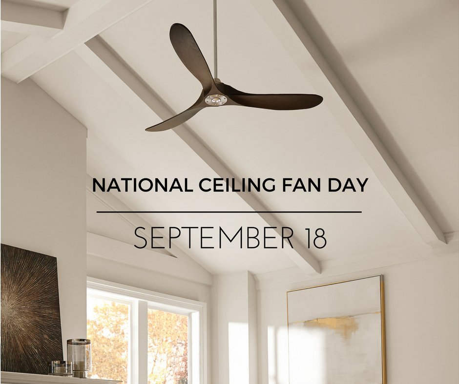 Feiss Monte Carlo On Twitter National Ceiling Fan Day Is Only