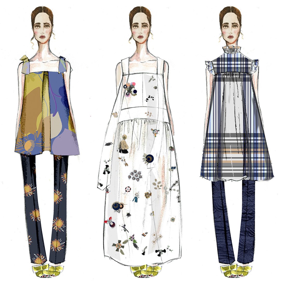 suno_o__'s tweet photo. Illustrations of our #SS17 looks. #NYFW #SUNONY https://t.co/nC7h6793TT