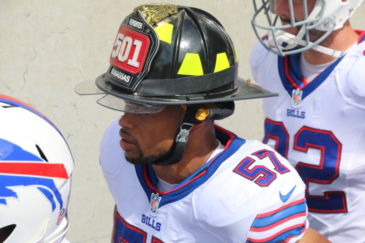 Lorenzo Alexander pregame. We will #NeverForget.