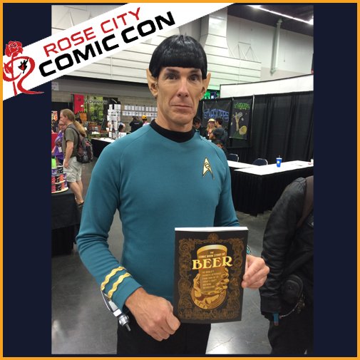 TheCBSOB's tweet photo. Spock...learns the history of...Bock. Vulcans #KnowBeerBetter at @RoseCityCC Come get yours — Booth 919! #beer https://t.co/5RNRnB6NVM