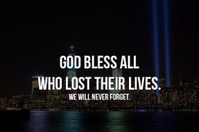 2996 people needlessly killed. Makes you realise how precious your life actually is. #NeverForget