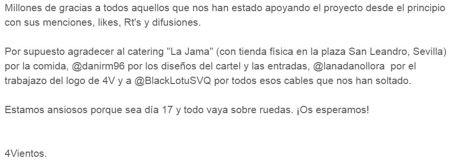 4VientosSVQ's tweet photo. Desde la directiva, aprovechamos para dar... https://t.co/PNUBKymKmr