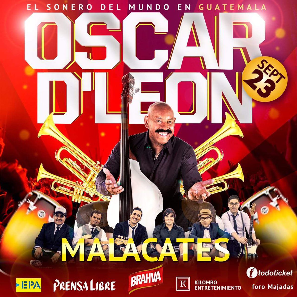 Oscar d' León el próximo de 23 septiembre en Forum Majadas