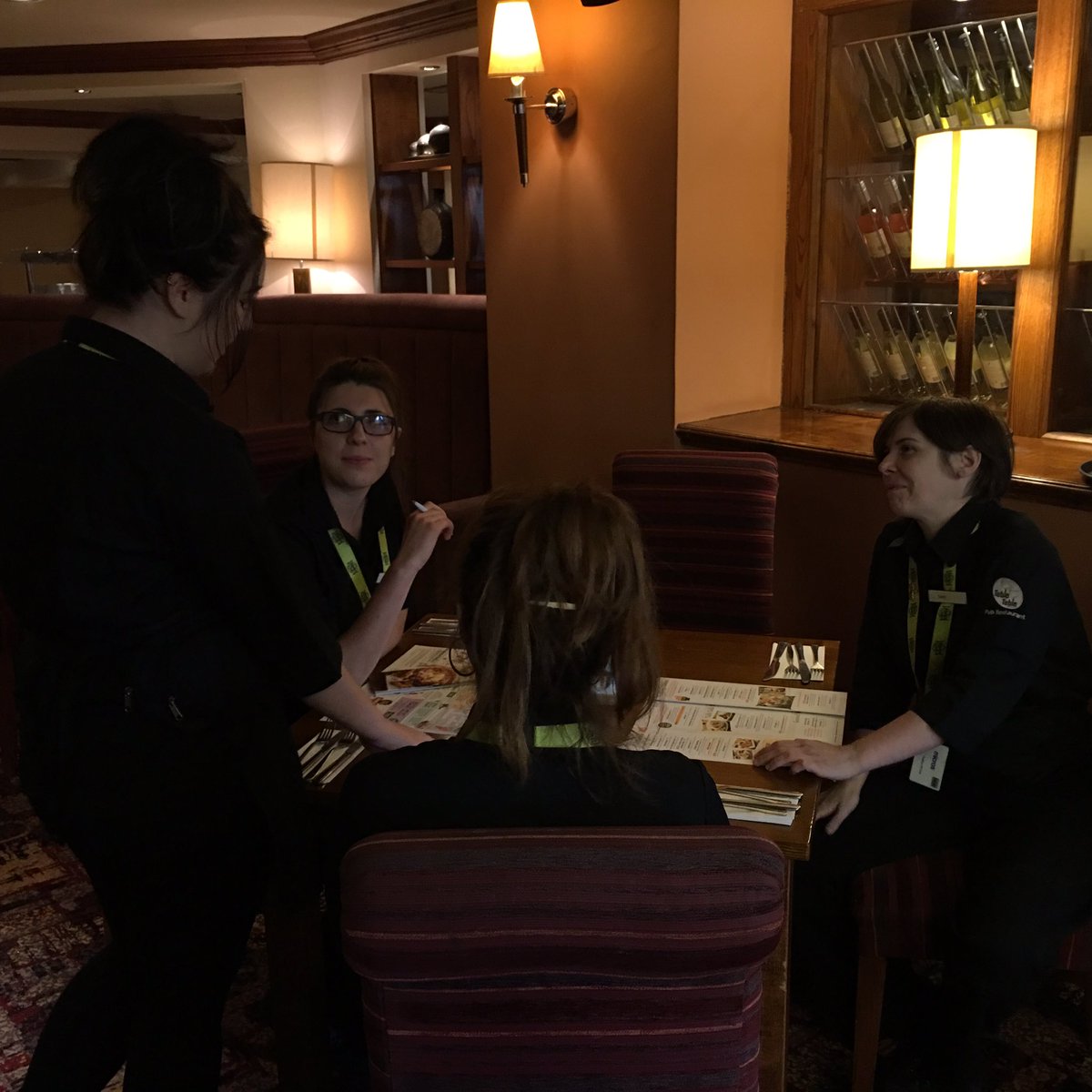 Mitchell_Brown's tweet photo. Role playing 5 key service steps with our new team member lilly #bestwelcome @WeAreSUGM @theNelsonTT @SteveAdamsTT https://t.co/73VReYdvuk