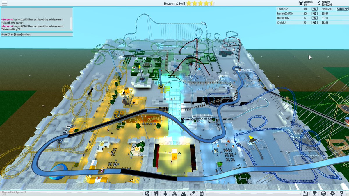 Thia Crish On Twitter Heaven Hell Still Under Construction - theme park map roblox