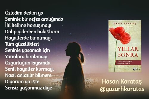 yazarhkaratas's tweet image. Özledim dedim ya
Seninle bir nefes aralığında
İki kelime konuşmayı
Özgürlüğün kıyısında
Senli hayaller kurmayı
