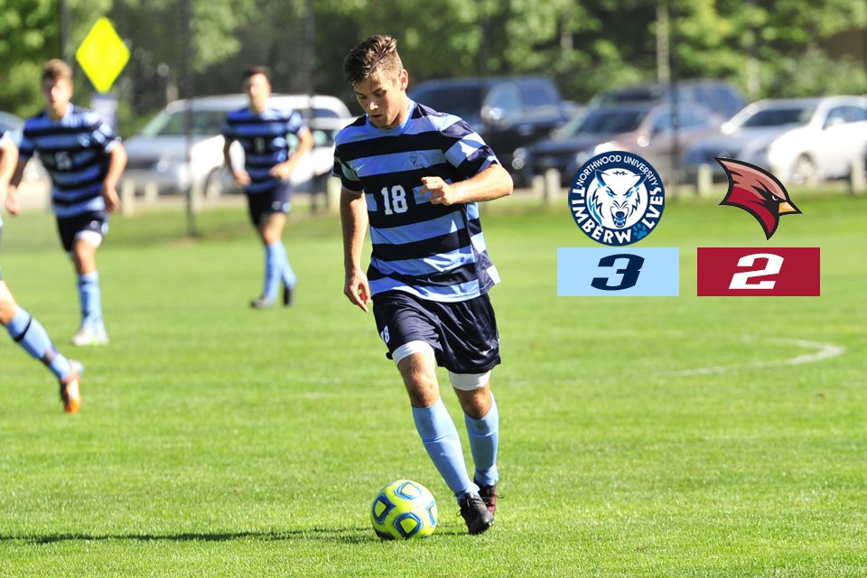 nutimberwolves's tweet photo. No. 13 Men's Soccer Earns 3-2 Comeback Overtime Win Over No. 17 Saginaw Valley https://t.co/TTfaeMrTXf https://t.co/QO3jIUbXm4