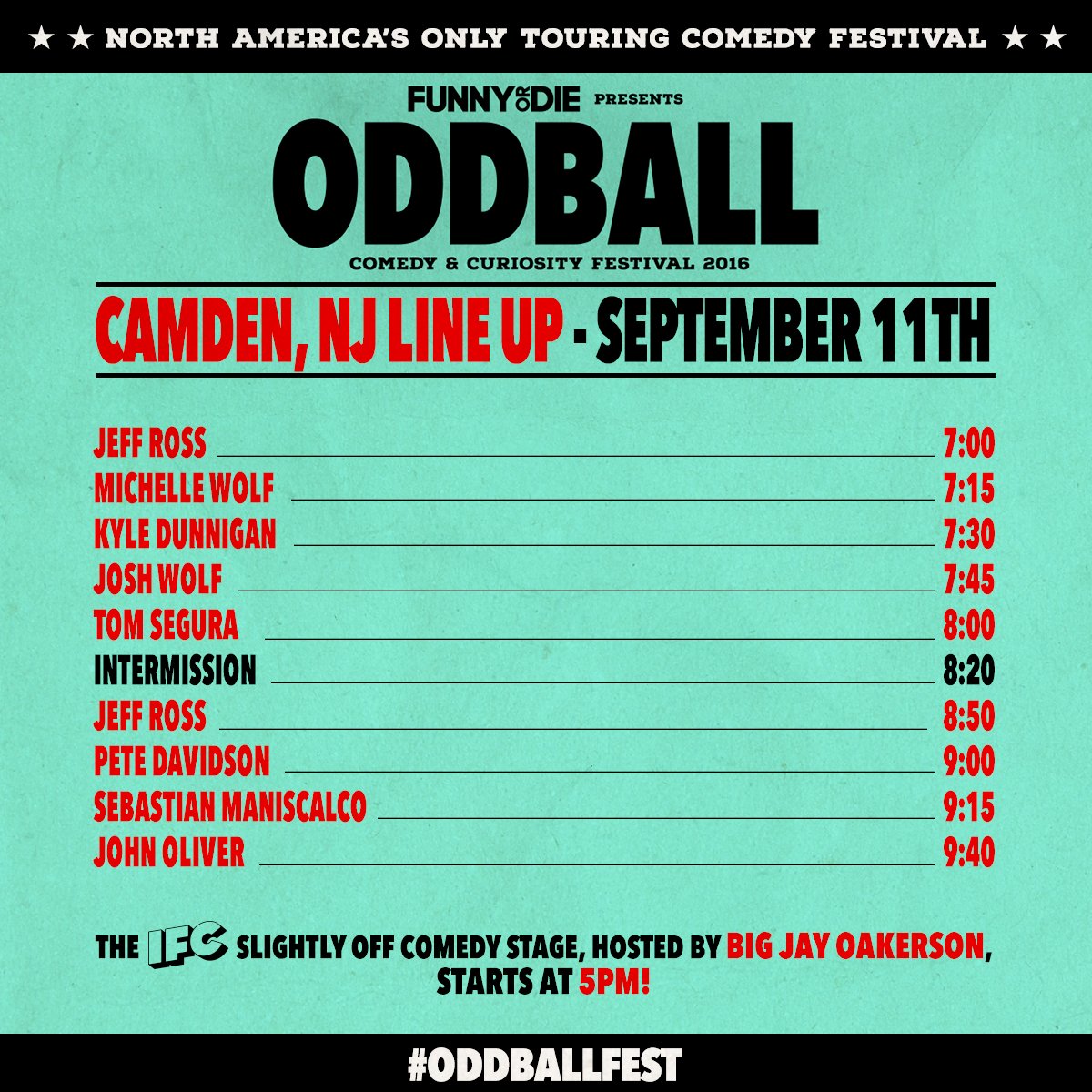 Yo Philly and South Jersey! Here's you're Oddball Festival line up for tonight! bit.ly/OddballFest201…