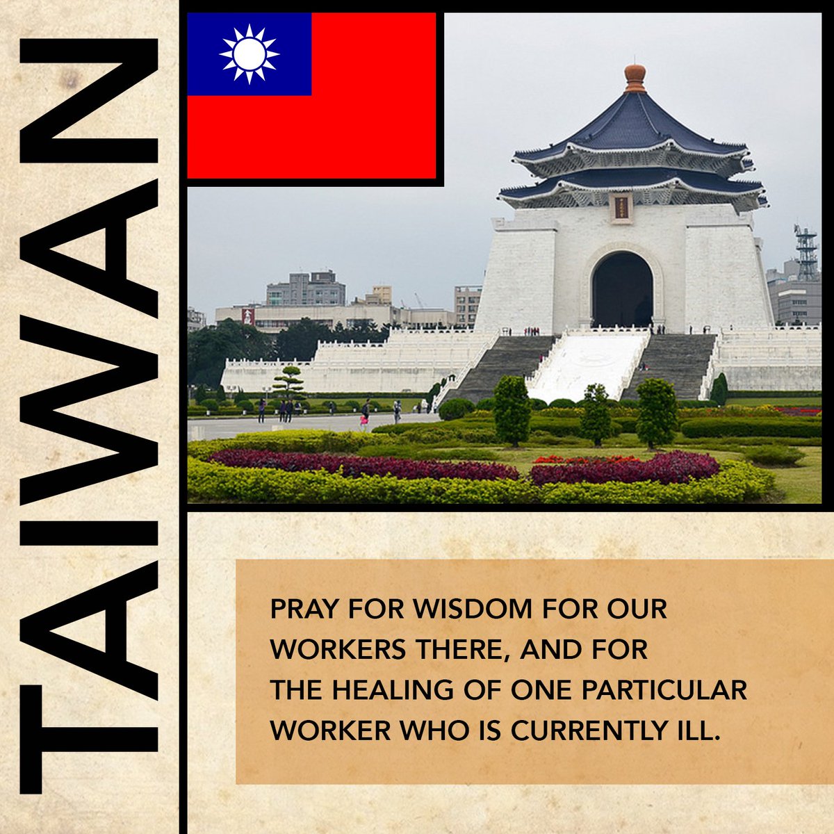 Today, let's #HoldTheRopes for our workers in Taiwan! Thanks for praying! #EveryNationWorldMissions #PrayGiveGo