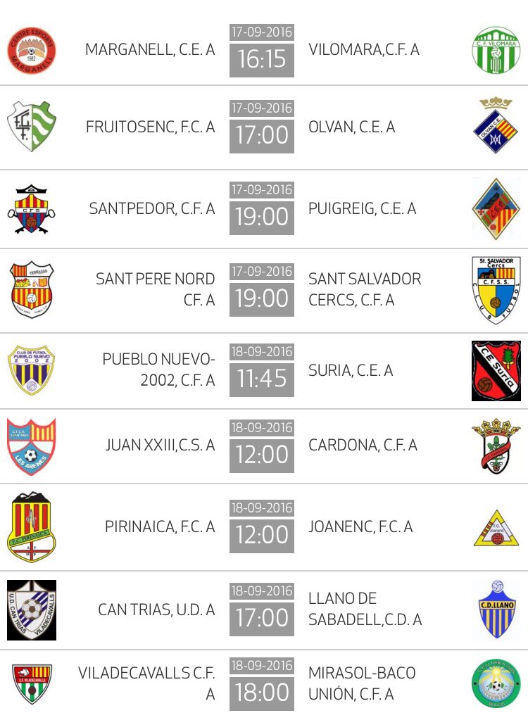 I això ens espera a la Jor 3!! #3cat7 #futbolcat