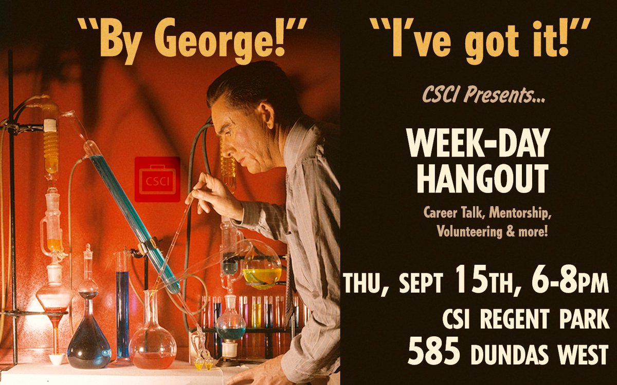 CSCIncubator's tweet photo. Join us at our career skills hangout this Thu, 6-8pm, CSI Regent Park! Network, eat free snacks, and meet our team https://t.co/tqSEL4A1Zp