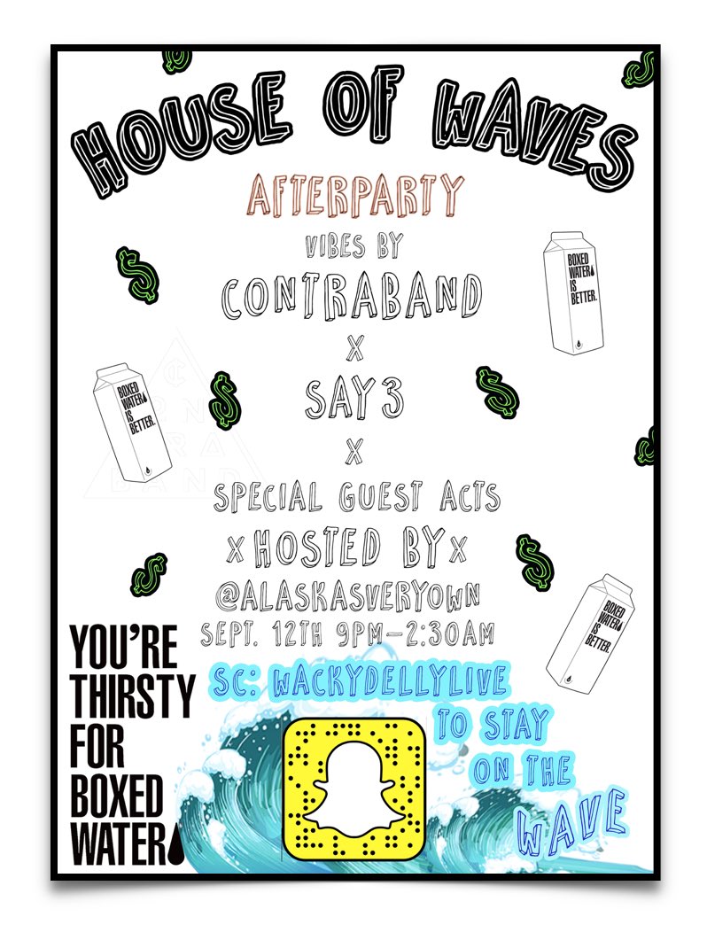 HouseofWavesHOW's tweet photo. We understand life is hard, so we made the price easy | It's only 5$ to get in #HOWATL 💦🍾💦🍾💦🌊 #SaintPabloTour https://t.co/2FXxX01RDp