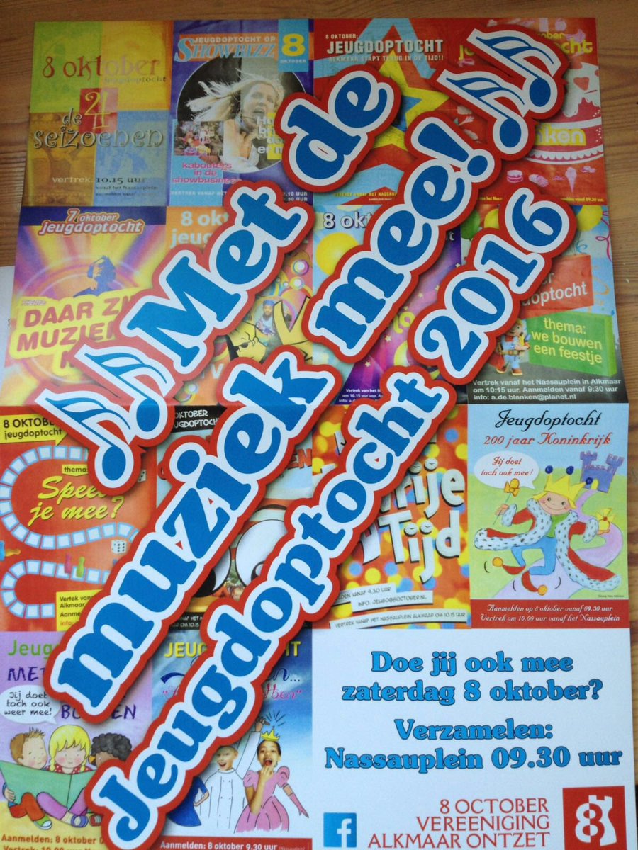 'Met de muziek mee', dat wordt het thema van de jeugdoptocht dit jaar!