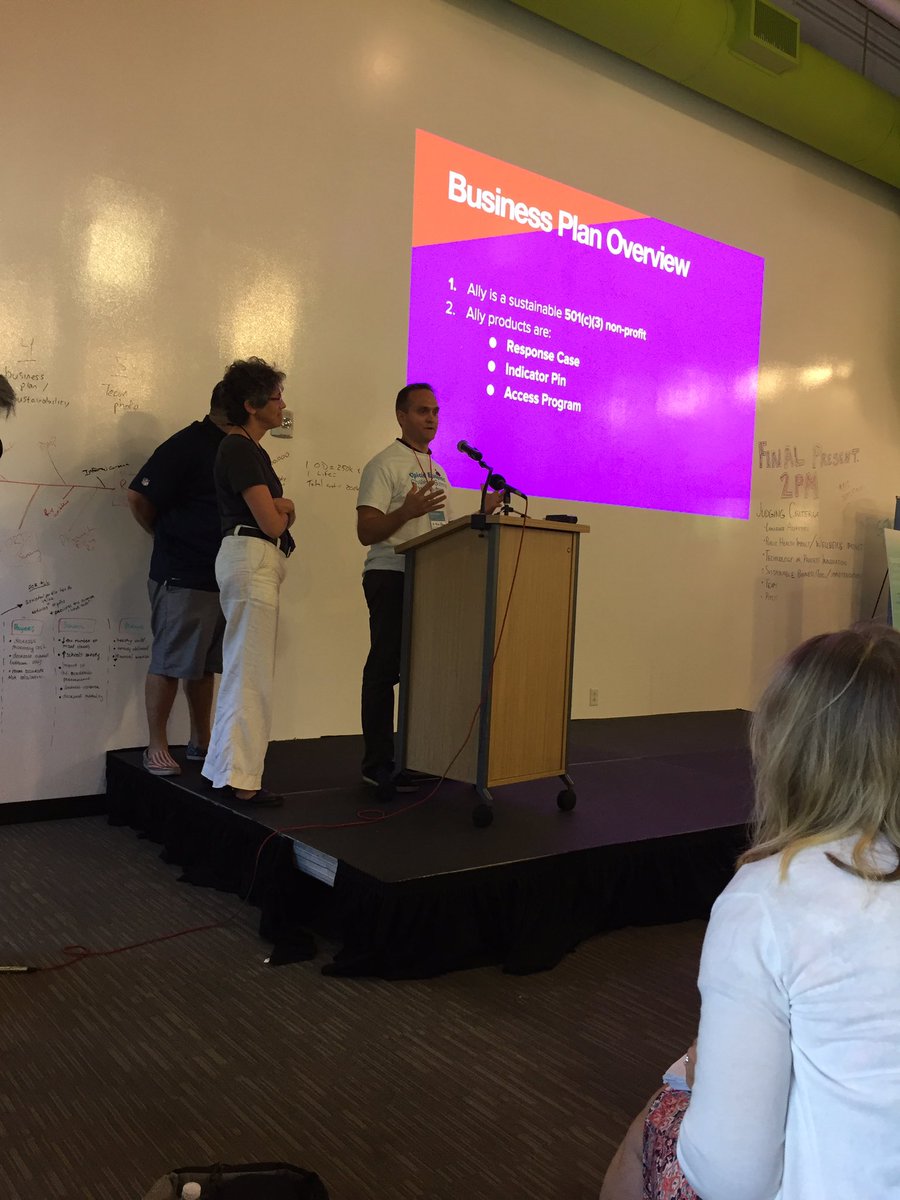 GE_Foundation's tweet photo. Team Ally #opioidhack https://t.co/Ba8wBREdRK