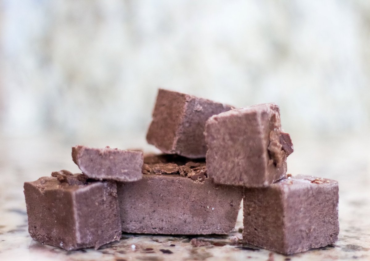 Thick cut chocolate fudge is a classic for any mood or wallet. Order now through email or wait for market updates.