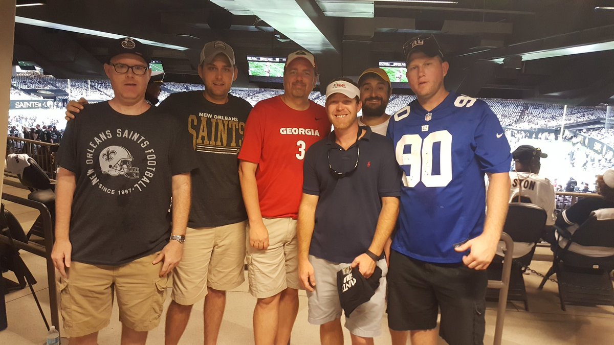 TBuch80's tweet photo. @Saints bachelor party !! #SaintsGameDay https://t.co/E7zTBSKrCS