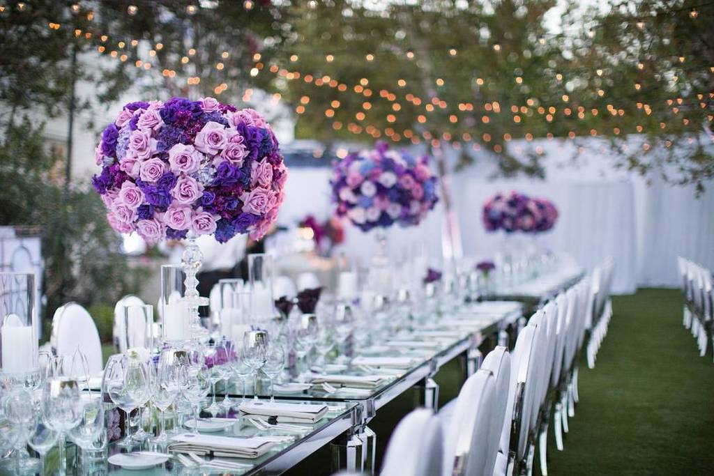 Another image of this perfect outdoor setting featuring our mirror tables and Buenos Aires Chrome Dining Chairs. Th…