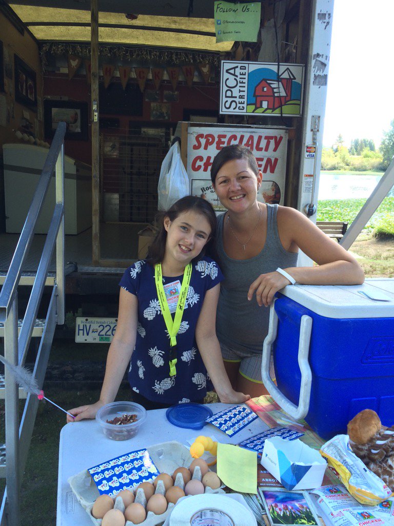 Julie and Lilah helping me at pause for a cause in Abbotsford great day thanks