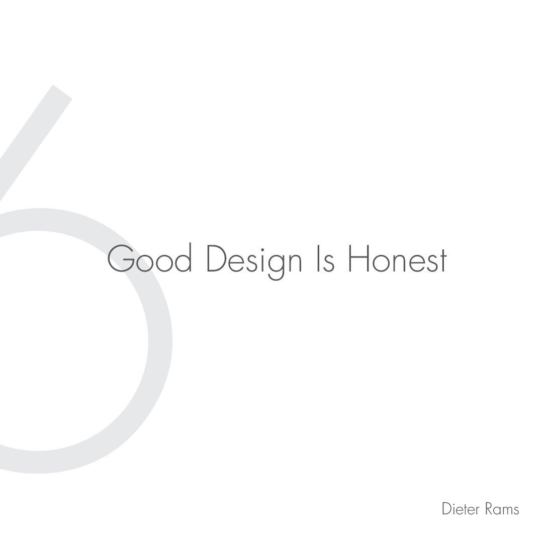 IDA_Utah's tweet photo. Day 6. Design does not manipulate the user. #IDAU #dieterams #design #honest #10principlesofgooddesign https://t.co/xcZckHkOcc
