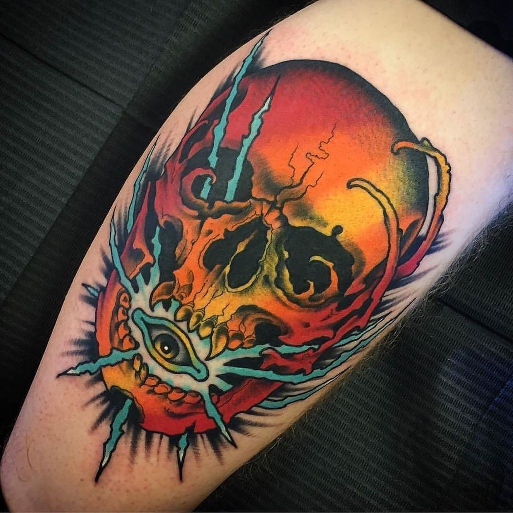 tattoosnob's tweet photo. Skull by @scottgaritsontattoo at @tildeathdenver in Denver, Colorado. #skulltattoo #scottg… https://t.co/zEqsdCCpsq https://t.co/tqUcIDVYHa
