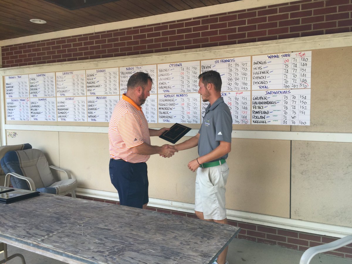 Way to go #WarriorMGolf! A second place finish at a D1 tournament is a nice way to spend the weekend. #LikeAWarrior