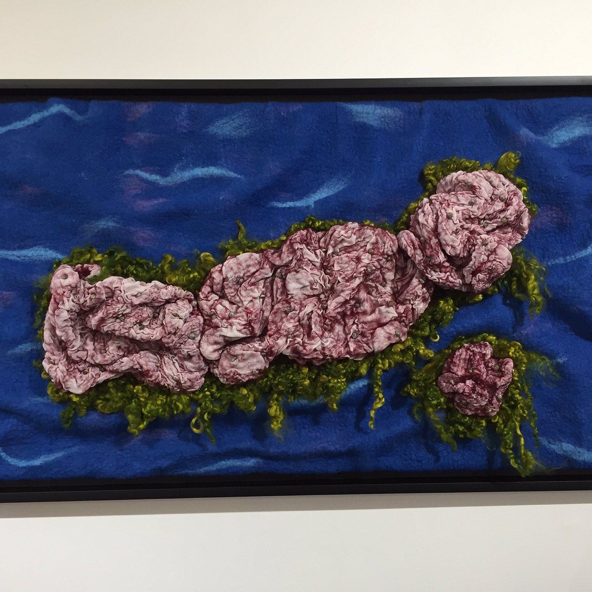 LonnaK's tweet photo. Karen Madden's fiber ocean coral.wAteR waTer show Gallery 66 #gallery66 #fiber #coldspringny https://t.co/1uqYrIuWO8