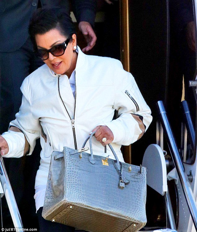 Daily Mail Celebrity on X: Kris Jenner shows off her Hermes, Vuitton AND  Chanel luggage as she jets away from #NYFW 💁    / X