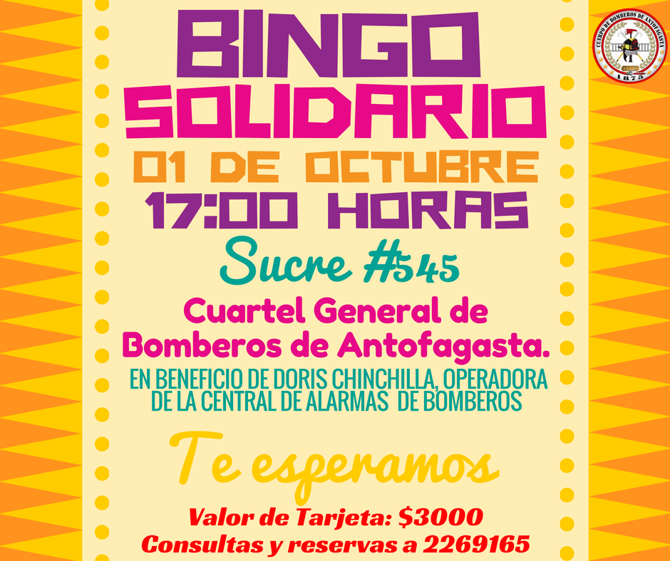 Tarjeta de Bingo Solidaria