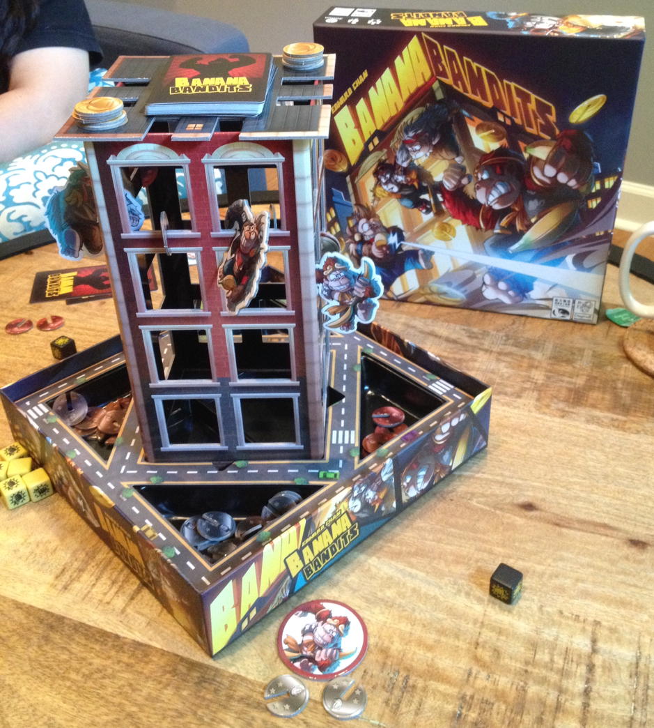 BoardGameGeek's tweet photo. Banana Bandits (Capstone HK): Climb the building, punch other apes, &amp; collect their coins to win Golden Bananas! WEM https://t.co/4Ywk6am2mY