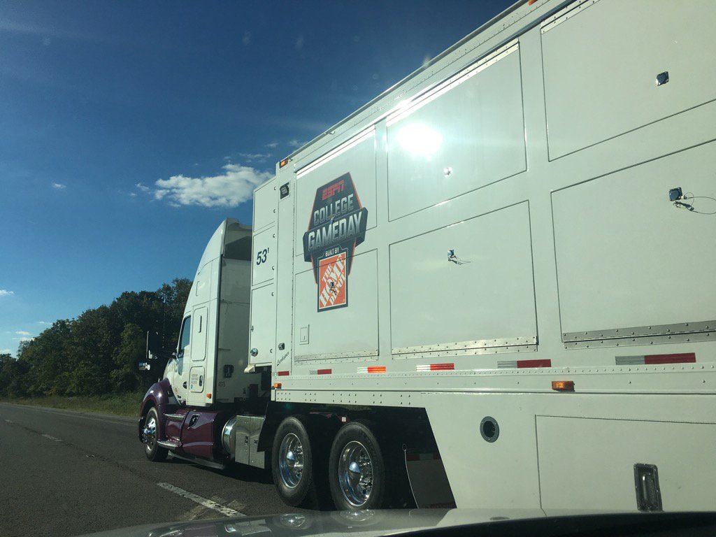 UofLSheriff50's tweet photo. College Game Day crew has almost arrived. @wncaudill sent me this https://t.co/SiG00blOvF