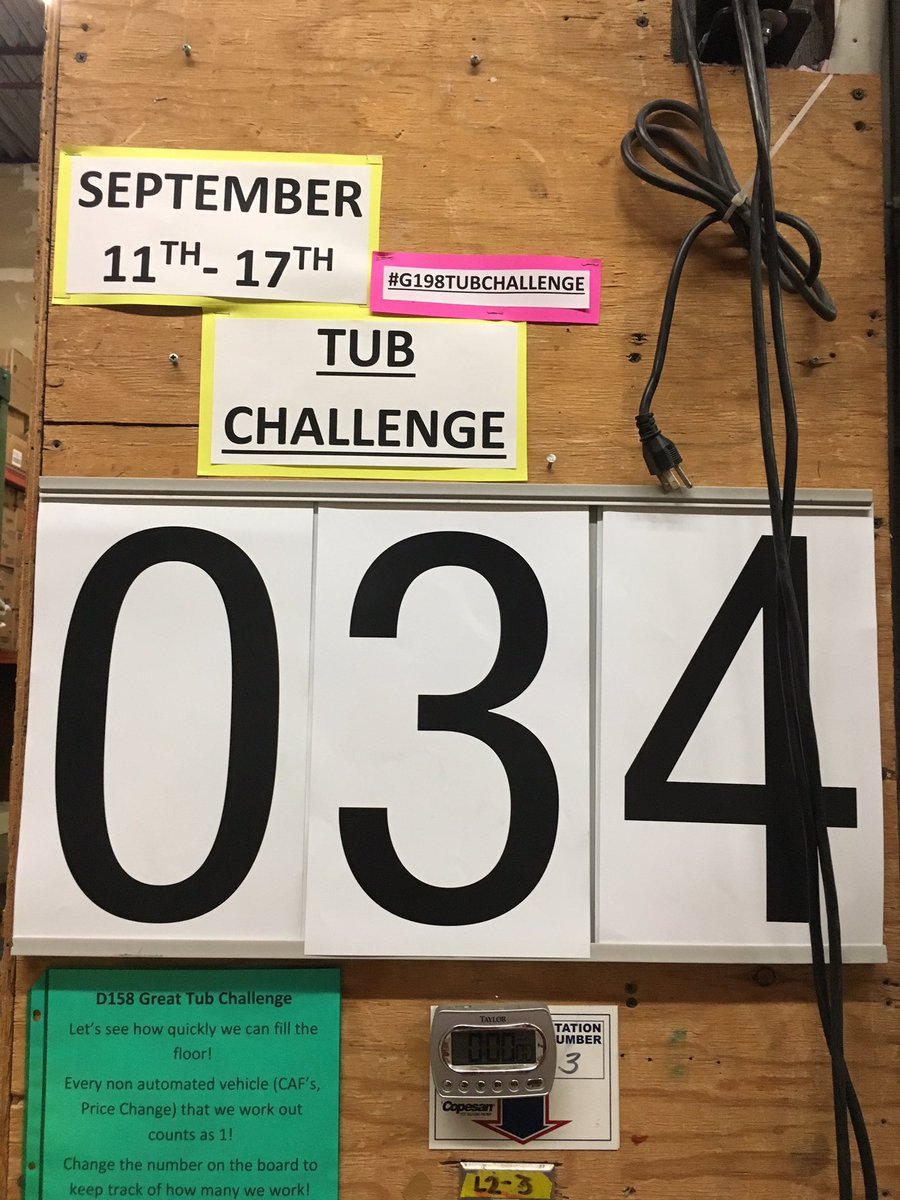 Challenge accepted!!  34 vehicles already pushed to the floor! #tubchallenge2016