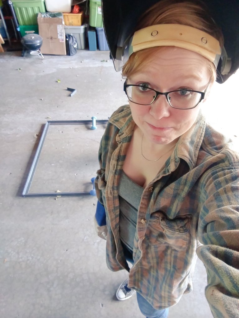 knelson92's tweet photo. Still haven't finished #welding the coffee table, legs coming next weekend. #someday #keepitlevel #palletfurniture https://t.co/jKa7algXBG