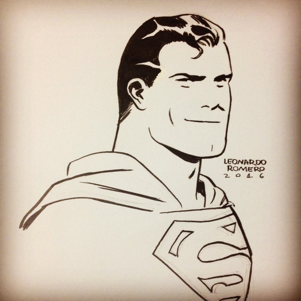 Today's #warmup #superman #inks #art 