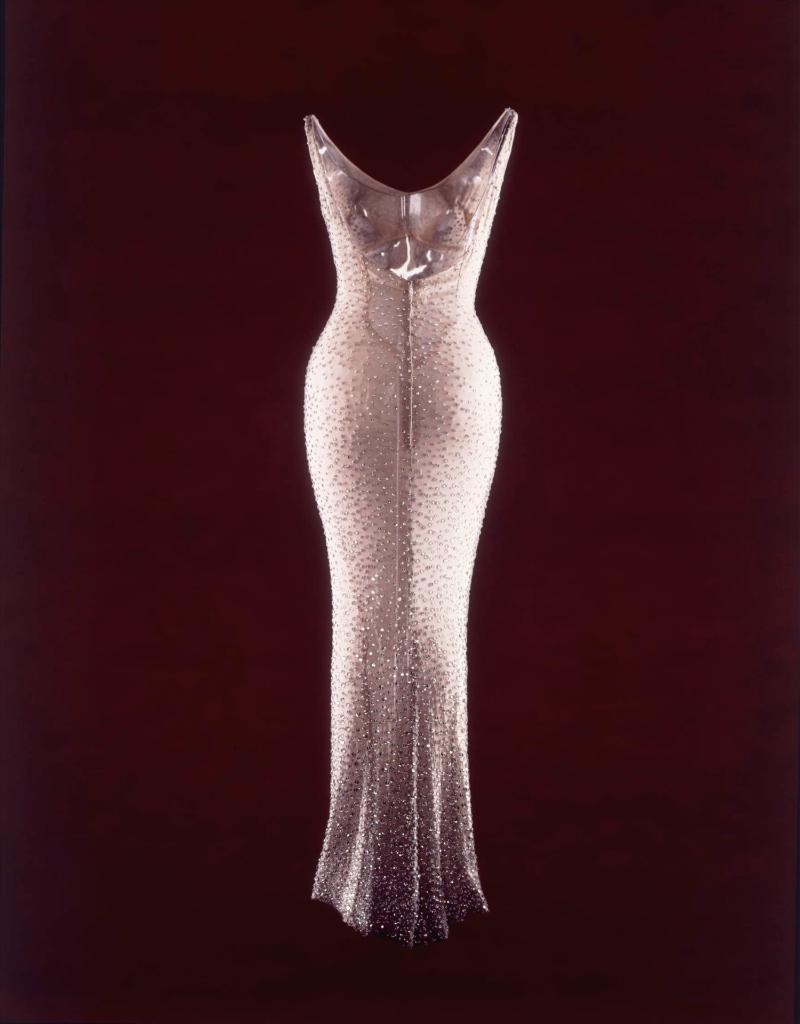 The dress marilyn monroe wore while singing 'happy birthday' to jfk