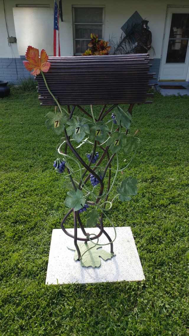BymacMac's tweet photo. My latest work. The new Grape Vine line. Wine racks like this coming soon. https://t.co/seF0tGUhSP