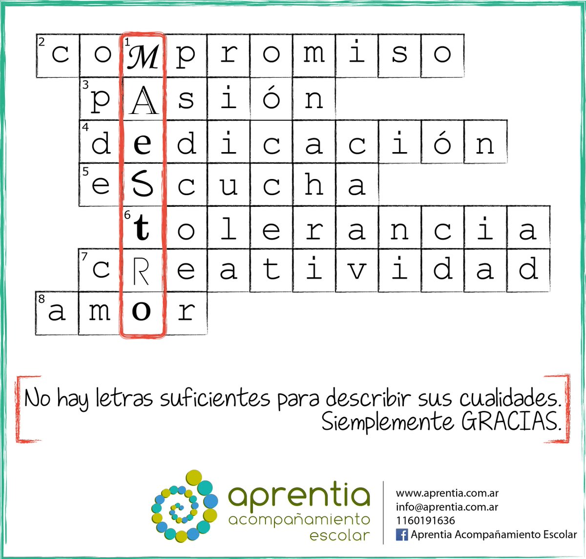 APRENTIAae's tweet photo. Feliz #DíaDelMaestro a tod@s los que ponen amor y dedicación, que comparten su conocimientos y siguen aprendiendo! https://t.co/YcYFz2Q877