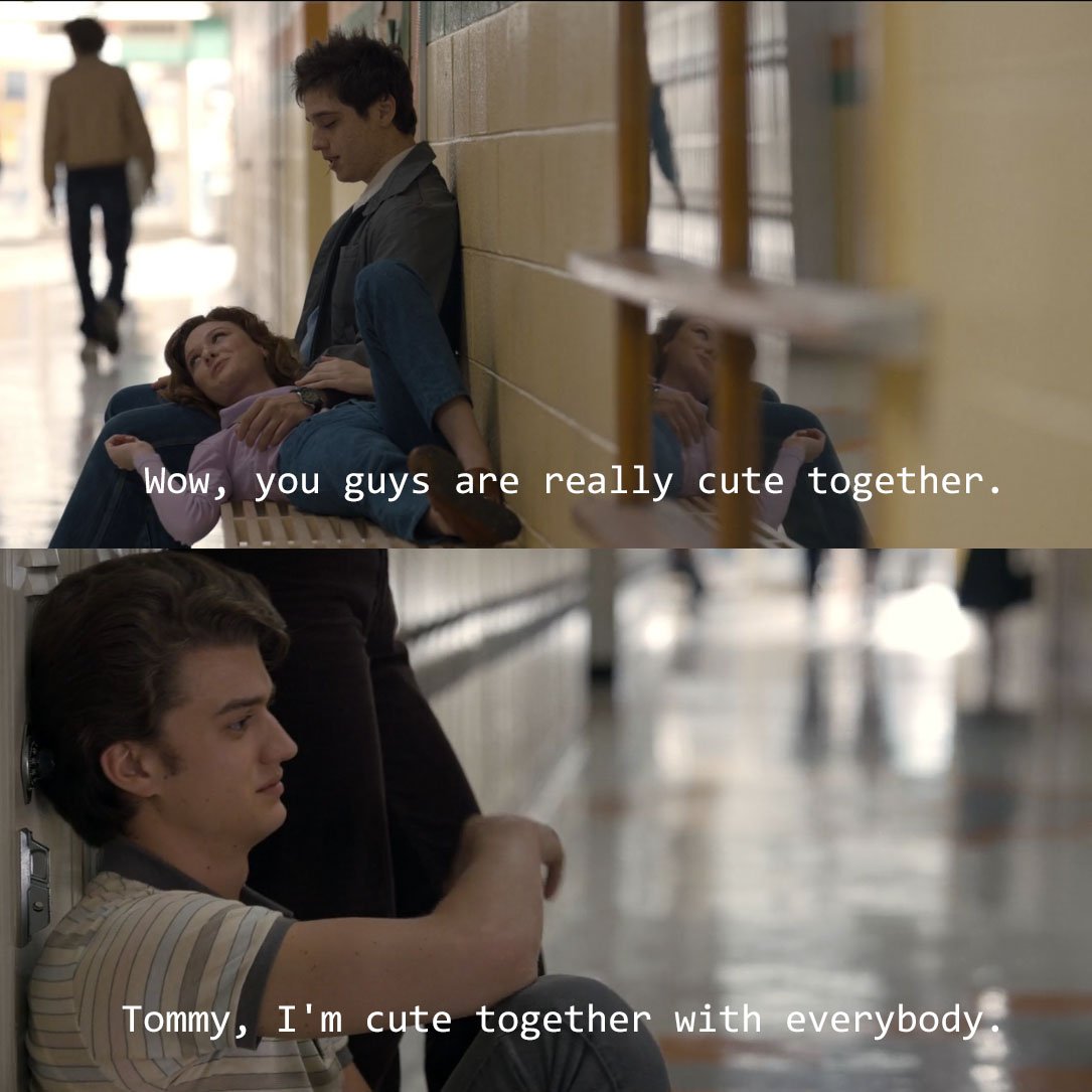 memes_stranger's tweet photo. #StrangerParks @ChesterRushing @joe_keery https://t.co/p9Tkj4EmsN