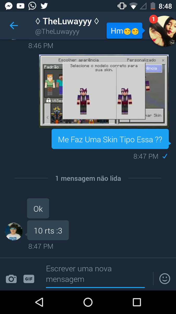 KrlDeivid's tweet photo. Me Ajuda Ae Glr Go10 Rts Pro @TheLuwayyy Me Fazer Uma Skin https://t.co/VljonbxfBq