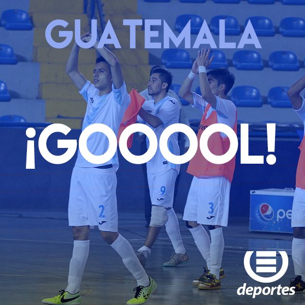 EUDeportes's tweet photo. #FIFAFutsal2016 | 2T - 16:42 | ¡GOL DE GUATEMALA! 

#VamosGuate https://t.co/ROQlLIc6uz