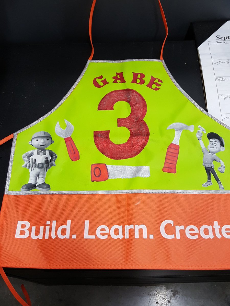 1853_SASMDonald's tweet photo. Apron prepared by Tiffany at Service desk for a future customers birthday on the 25th!  Great job Tiffany!!!!! https://t.co/TRWqBB9Kz3