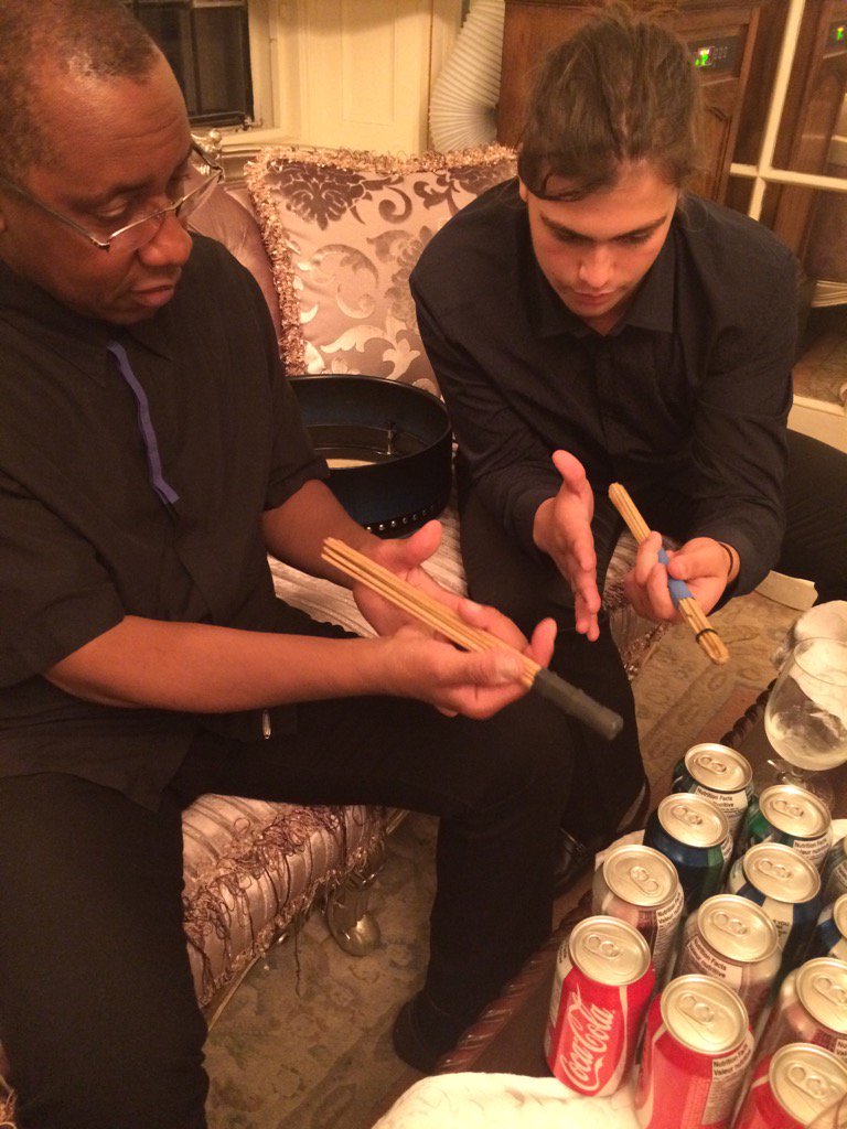 OnTopicband's tweet image. The student (Oisin Hannigan) teaching the teacher!