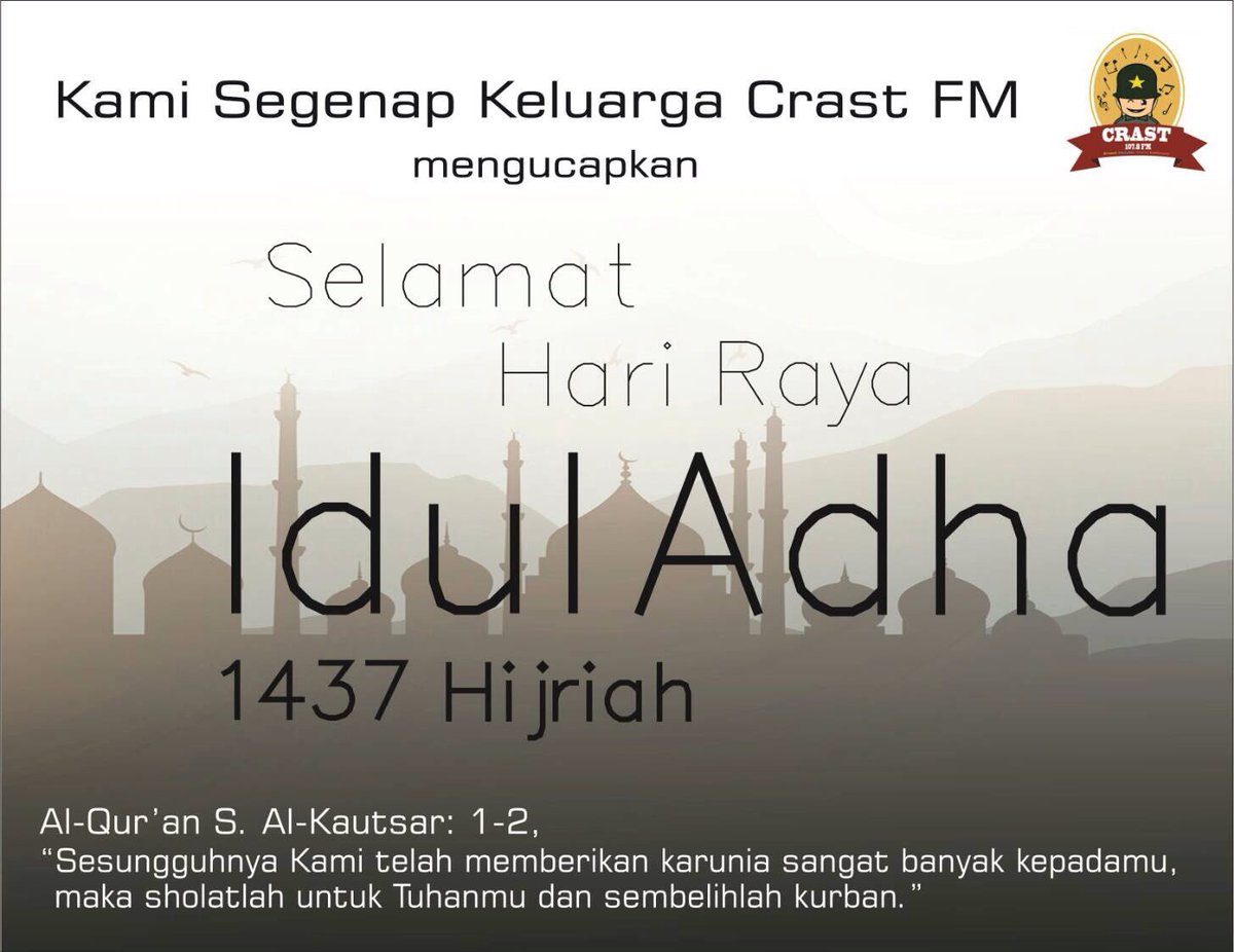 Selamat hari raya idul adha <a href="/Komunikasiupnyk/">Ilmu Komunikasi</a> <a href="/HIMAKOMUPN/">HIMAKOM</a> <a href="/avikomupnvyk/">AVIKOM UPN Veteran Yogyakarta</a> @fotkom401 <a href="/suarasikap/">Suara Sikap</a>