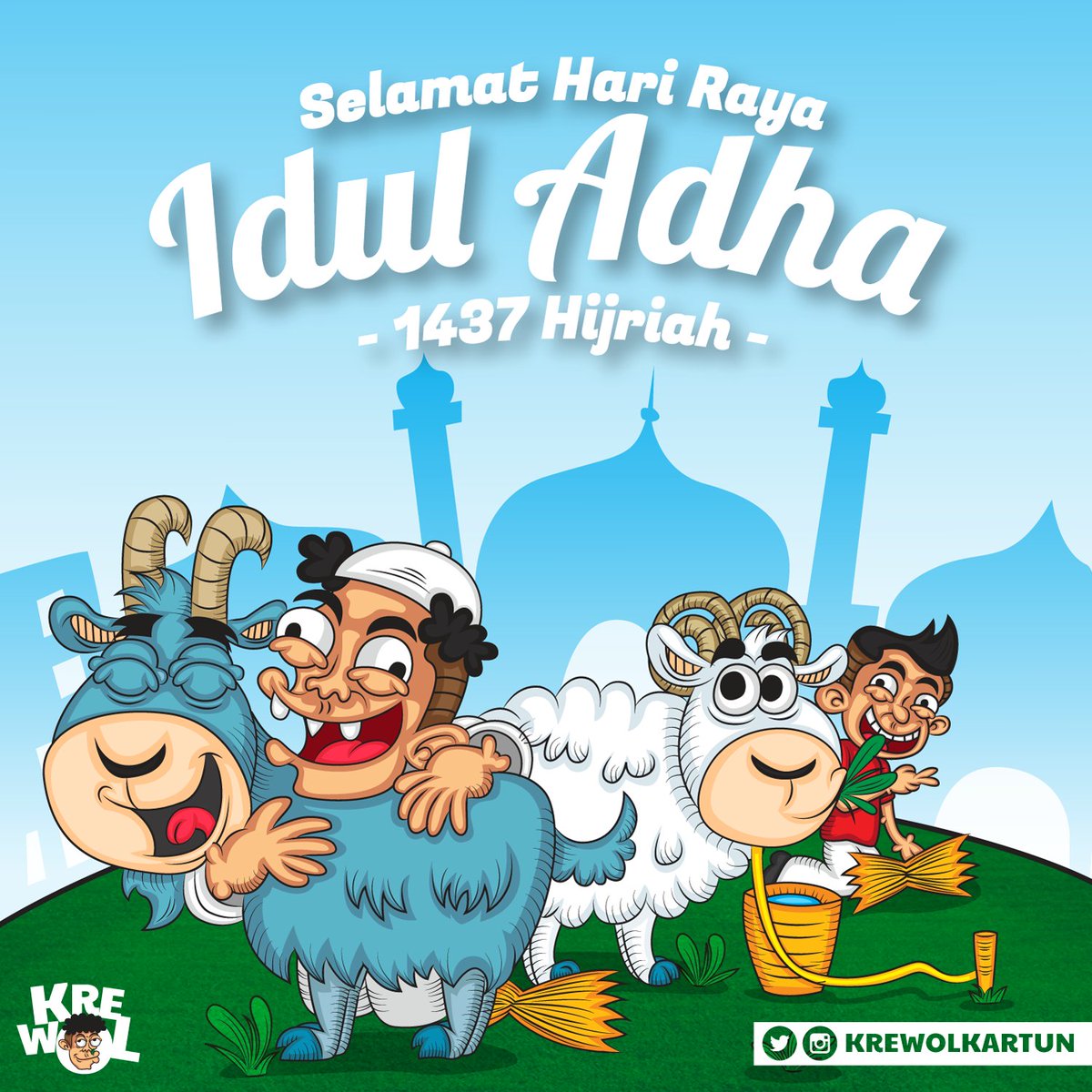 Selamat Idul Adha 1437H
Semoga hikmah kurban menjadikan kita pribadi yg bersyukur. #krewolkartun #arema #iduladha
