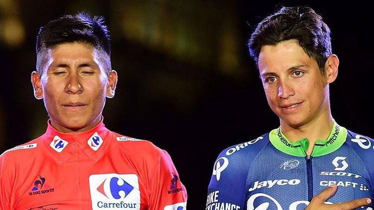 madeincol_'s tweet photo. ¡Gracias Nairo y Chavito! El podio en La vuelta a España es Colombiano. #MadeinCol https://t.co/gRhpwTujqJ