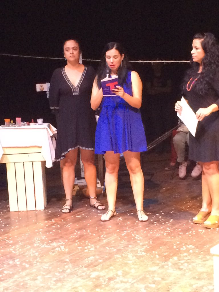 VERO_MIER's tweet photo. Clausura de #FITeatro2016 @FITeatroRM gracias por esta semana de #teatro 🙏🏾 https://t.co/nzyv1IZ0zW