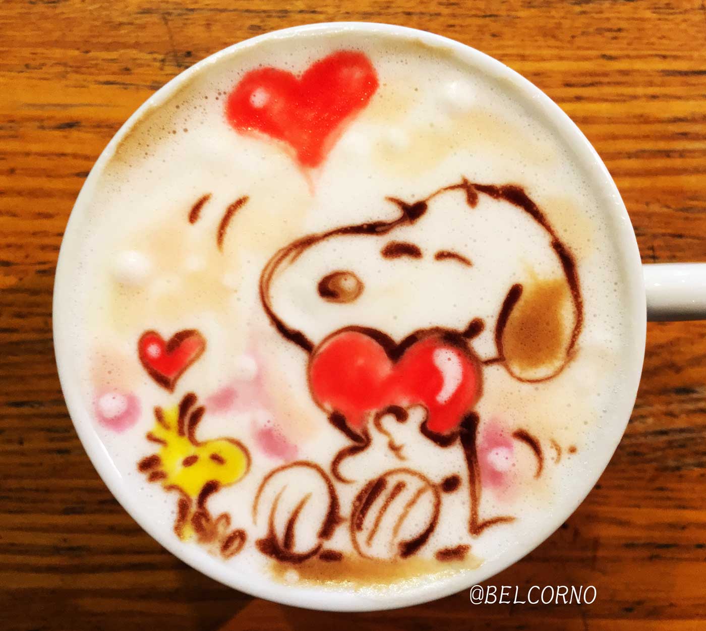 ベルコルノ ラテアートと漫画飯 Ar Twitter ラテアート スヌーピー Latteart Snoopy ラテアート Latteart スヌーピー Snoopy