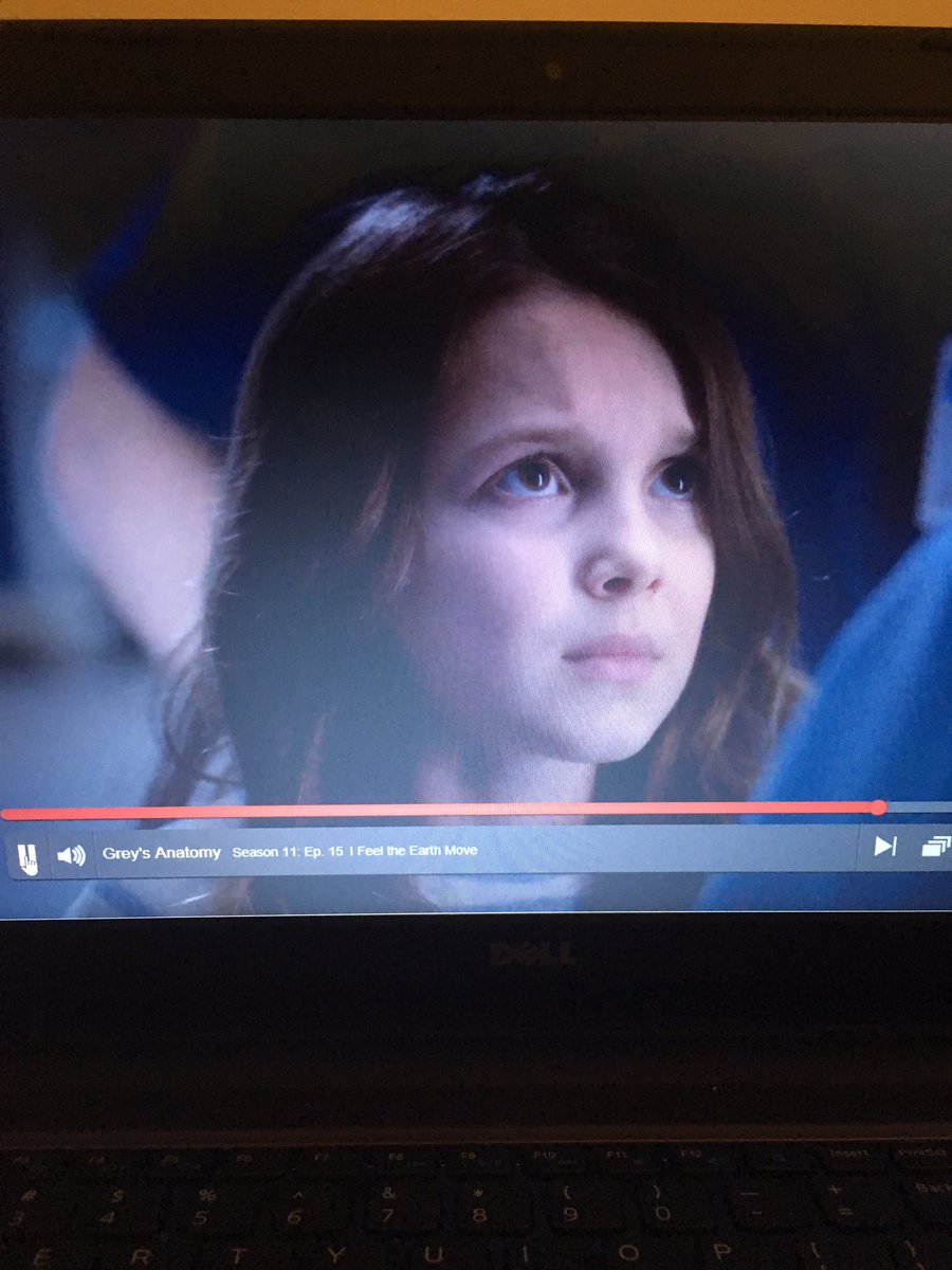 HOLD UP !! millie bobby brown was on greys anatomy. 